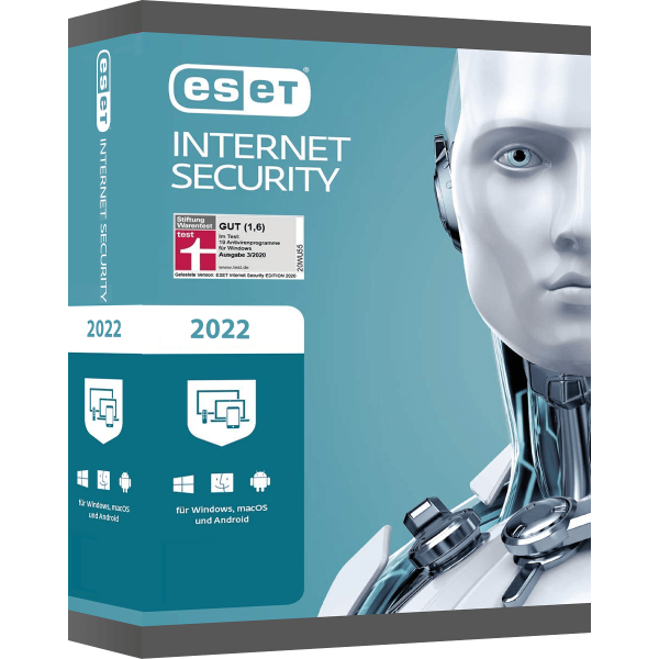 ESET Internet Security 2022 | PC/Mac/Mobilgeräte